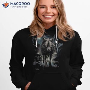 dystopian wolf in the city shirt hoodie 1