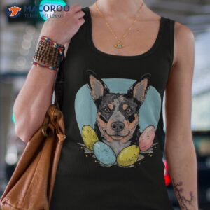 easter australian cattle dog bunny eggs on blue heeler shirt tank top 4