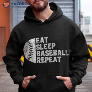 eat sleep baseball repeat for fathers day shirt hoodie