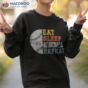 eat sleep baseball repeat lovers shirt sweatshirt 2