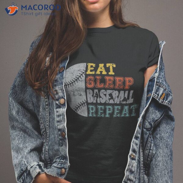 Eat Sleep Baseball Repeat, Lovers Shirt