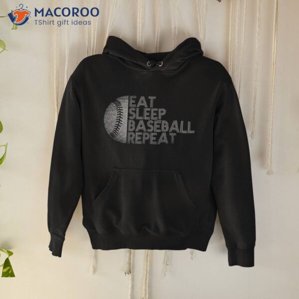 Eat Sleep Baseball Repeat Player Funny Shirt