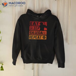 eat sleep baseball repeat vintage shirt hoodie