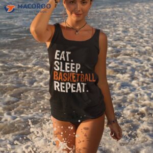 eat sleep basketball repeat gift shirt tank top 3