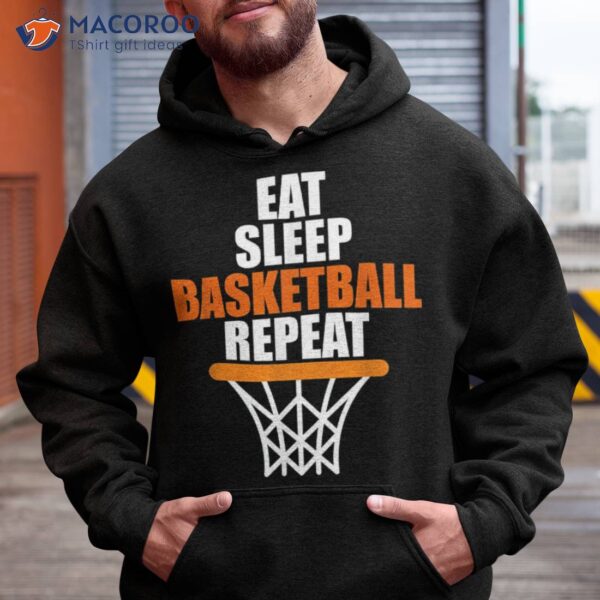 Eat. Sleep. Basketball. Repeat. T Shirt For Basketball Fans