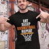 Eat. Sleep. Basketball. Repeat. T Shirt For Basketball Fans