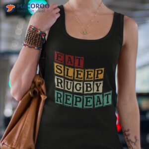 eat sleep rugby repeat sport gifts shirt tank top 4