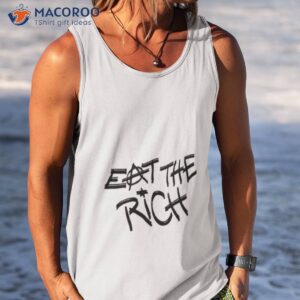 eat the rich text design aerosmith shirt tank top