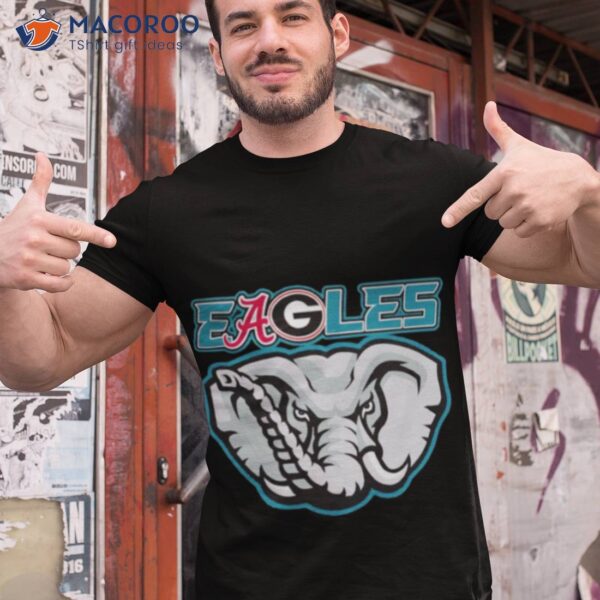 Elephant Philadelphia Alabama Crimson Georgia Bulldogs Eagles Logo Shirt