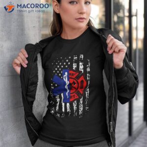 emt firefighter shirt american flag gift tshirt 3