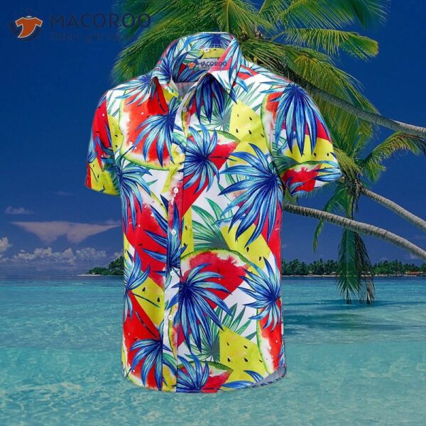 Euow Men’s Hawaiian Shirt Summer Beach Dress