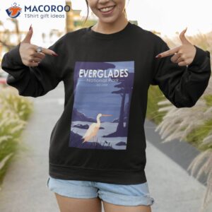 everglades national park egret vintage shirt sweatshirt 1