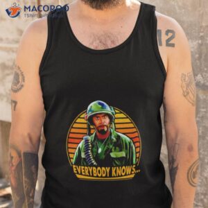 everybody knows army vintage shirt tank top