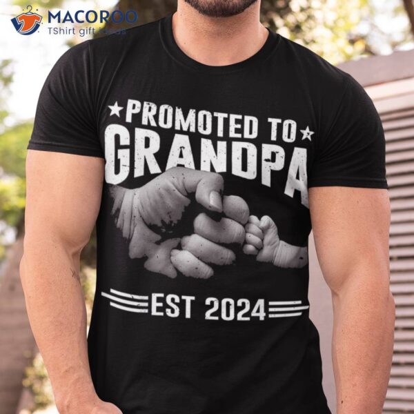 Expecting Gifts Soon To Be Promoted Grandpa 2024 Shirt