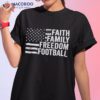 Faith Family Freedom Football – Player Coach American Flag Shirt