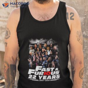fast and furious 22 years 2001 2023 signatures shirt tank top