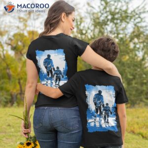 father and son ice hockey father s day gift shirt tshirt 2 1