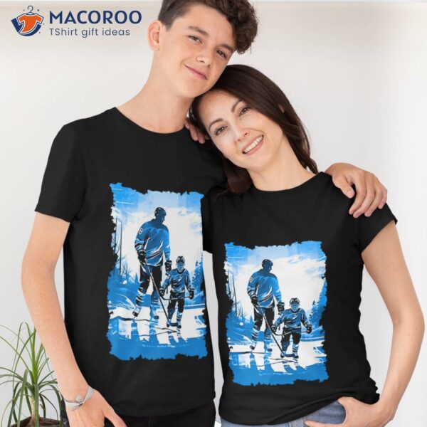 Father And Son Ice Hockey Father’s Day Gift Shirt