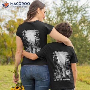 Father And Son Mountain Bike Bikers Father’s Day Gift Shirt