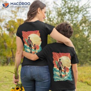 Father And Son Surfing Gift Shirt