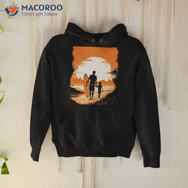 Father And Son Surfing Surfer Gift Shirt