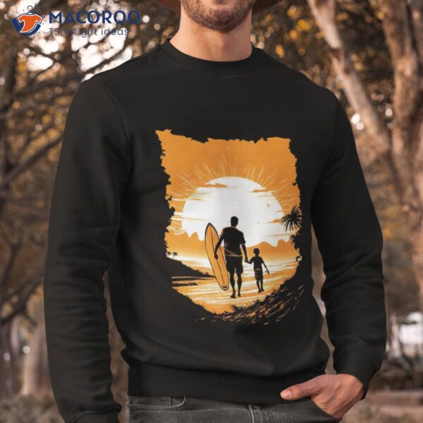 Father And Son Surfing Surfer Gift Shirt