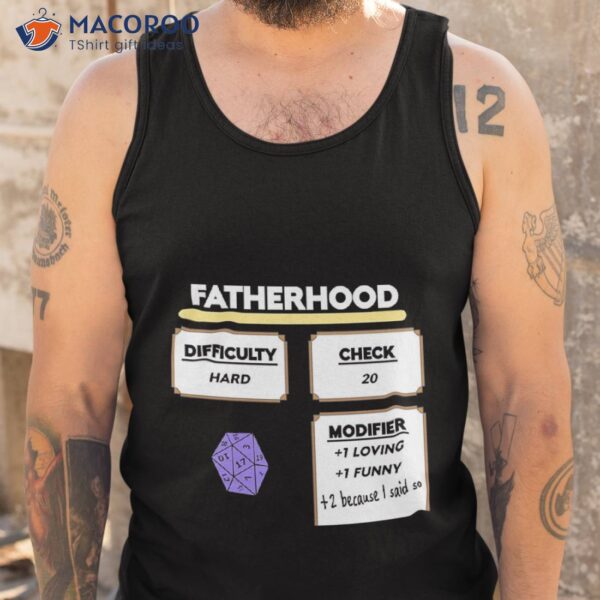 Fatherhood Roleplaying Gamer Fathers Day Unisex T-Shirt