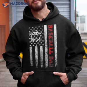 fathers day baseball dad american flag patriotic proud s shirt hoodie