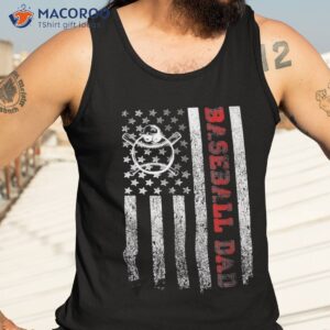 fathers day baseball dad american flag patriotic proud s shirt tank top 3