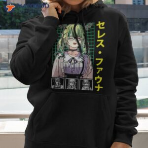 fauna in glasses active hololive shirt hoodie 2