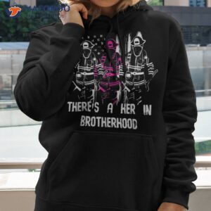 female firefighter brotherhood promotion shirt hoodie