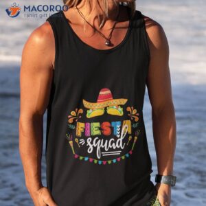 fiesta squad cinco de mayo mexican sombrero family couple sq shirt tank top