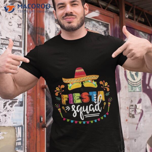 Fiesta Squad Cinco De Mayo Mexican Sombrero Family Couple Sq Shirt