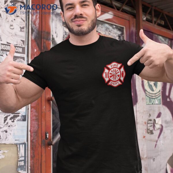 Fire Departt Logo Uniform Fireman Symbol Firefighter Gear Shirt