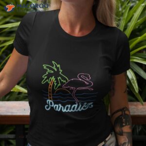 flamingo paradise vintage 80s retro pink shirt tshirt 3