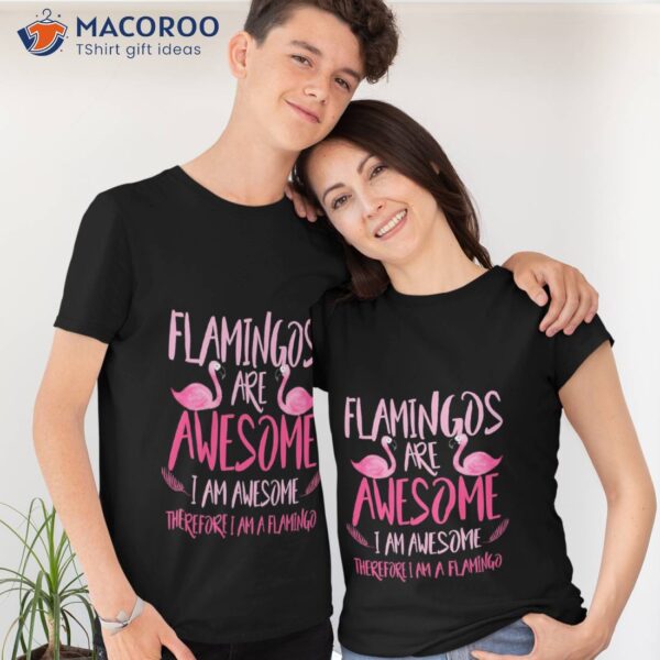 Flamingos Are Awesome I Am Awesome T-Shirt