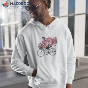 floral bicycle shirt hoodie 1