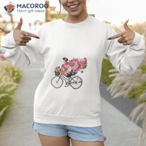 floral bicycle shirt sweatshirt 1