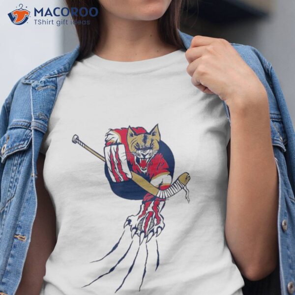 Florida Hockey Goalie Beast On Ice Panther Cougar Cat Shirt