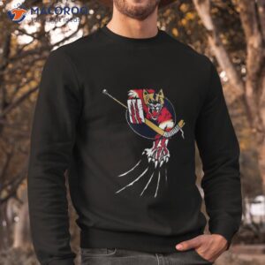 florida hockey player goalie beast ice panther cat cougar t shirt sweatshirt