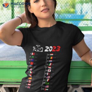 formula one calendar 2023 t shirt tshirt 1