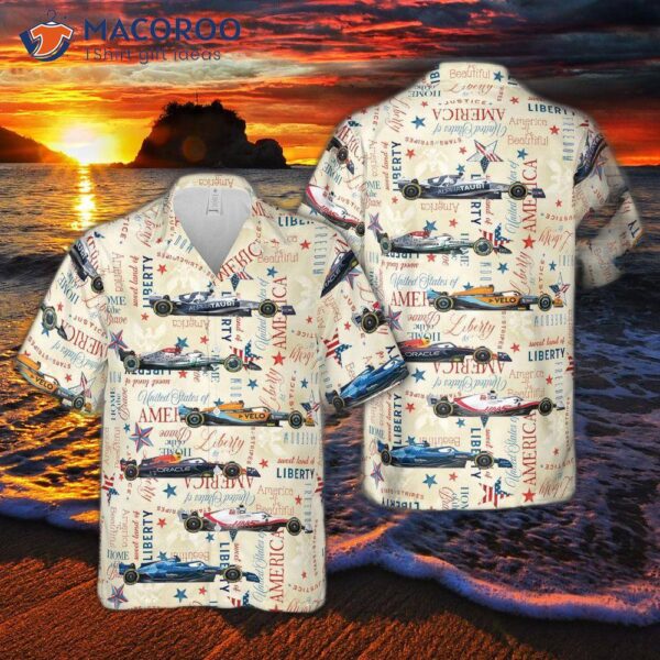 Formula One Teams 2022, Fourth Of July Hawaiian Shirt