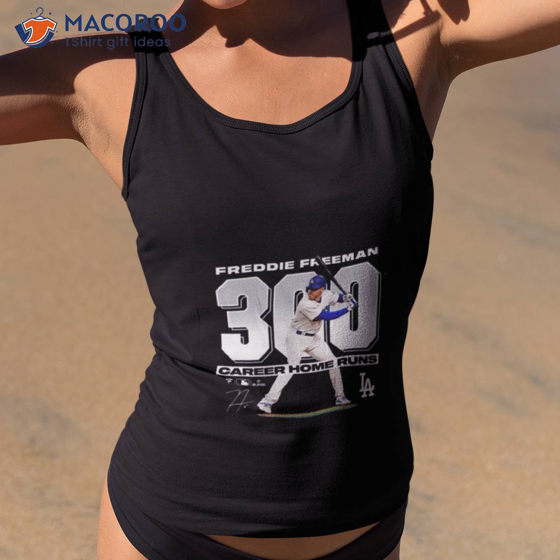 Freddie Freeman Los Angeles Dodgers 300 Career Home Runs Signature Shirt Freddie Freeman Los Angeles Dodgers 300 Career Home Runs Signature Shirt