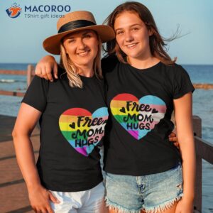 free mom hugs gay pride lgbt transgender rainbow flag shirt tshirt 3