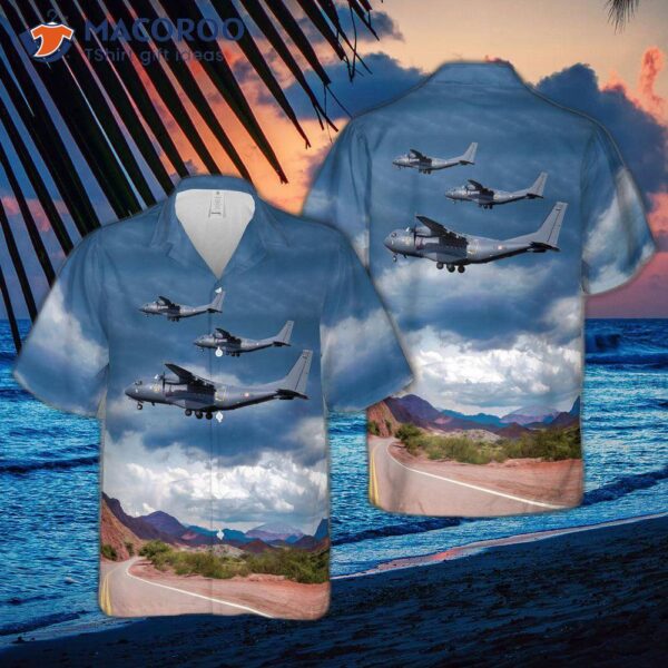 French Air Force Casa Cn-235-300 Hawaiian Shirt