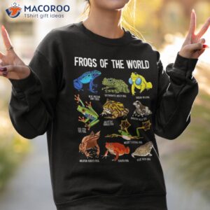 frog lover types of frogs kinds cute shirt sweatshirt 2