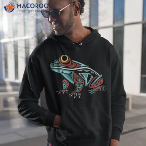 frog native american indian style art pacific northwest shirt hoodie 1