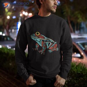 frog native american indian style art pacific northwest shirt sweatshirt