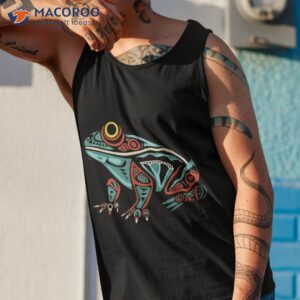 frog native american indian style art pacific northwest shirt tank top 1