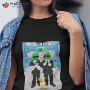 frogs in black shirt tshirt